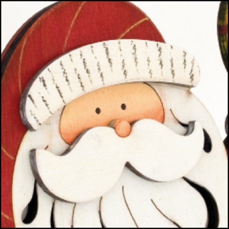 BABBO NATALE MINSK CON CORNICE PER FOTO IN LEGNO